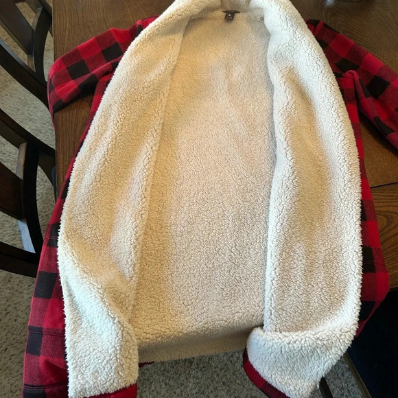 Eddie Bauer Lumberjack Style Coat/Fleece lined Cardigan - Picture 3 of 3